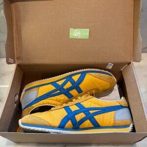 NIB Onitsuka Tiger California 78 Og VIN Yellow/Blue Sneaker M 9 W 10.5 - D110N